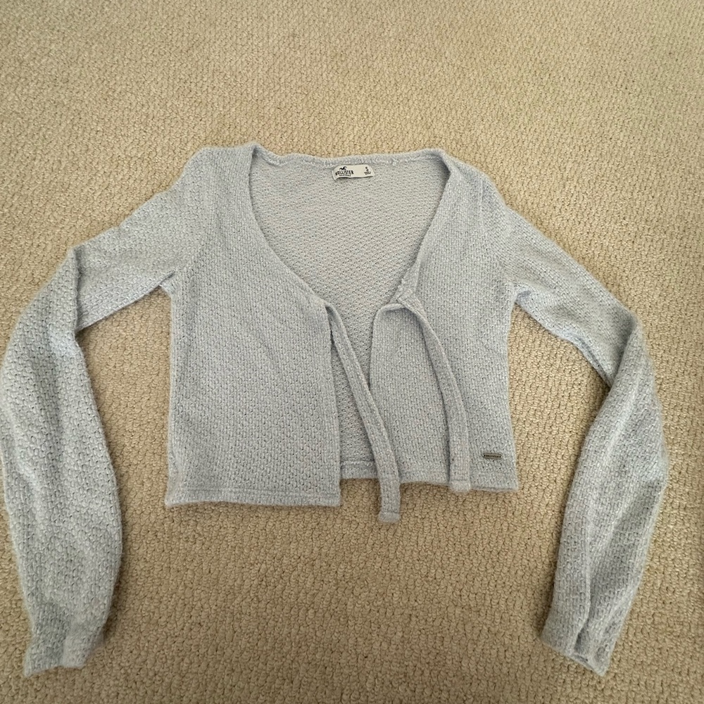 hollister sweater tie top